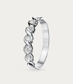pierścionek LUMINA III white