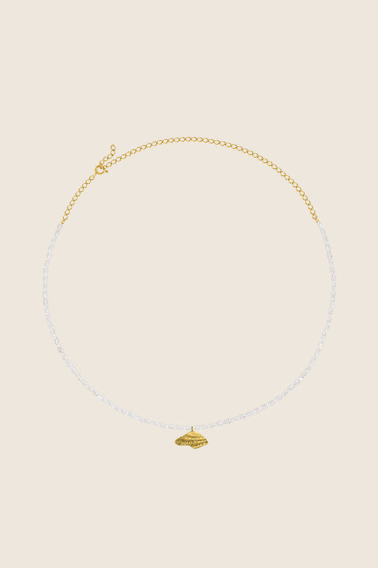 naszyjnik perły zawieszka ze złoconego srebra BACCA I MARE polska biżuteria UMIAR