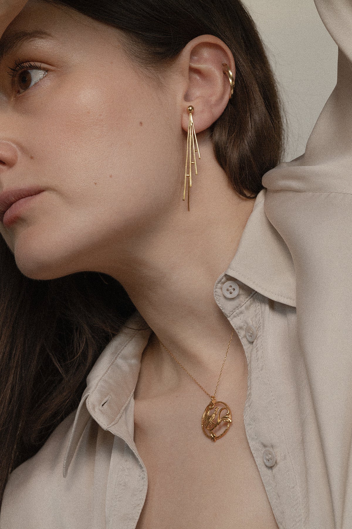 LAGA rose earrings