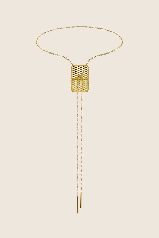 bolo TEXO II krawat kowbojski ze złoconego srebra 925 polska marka UMIAR
