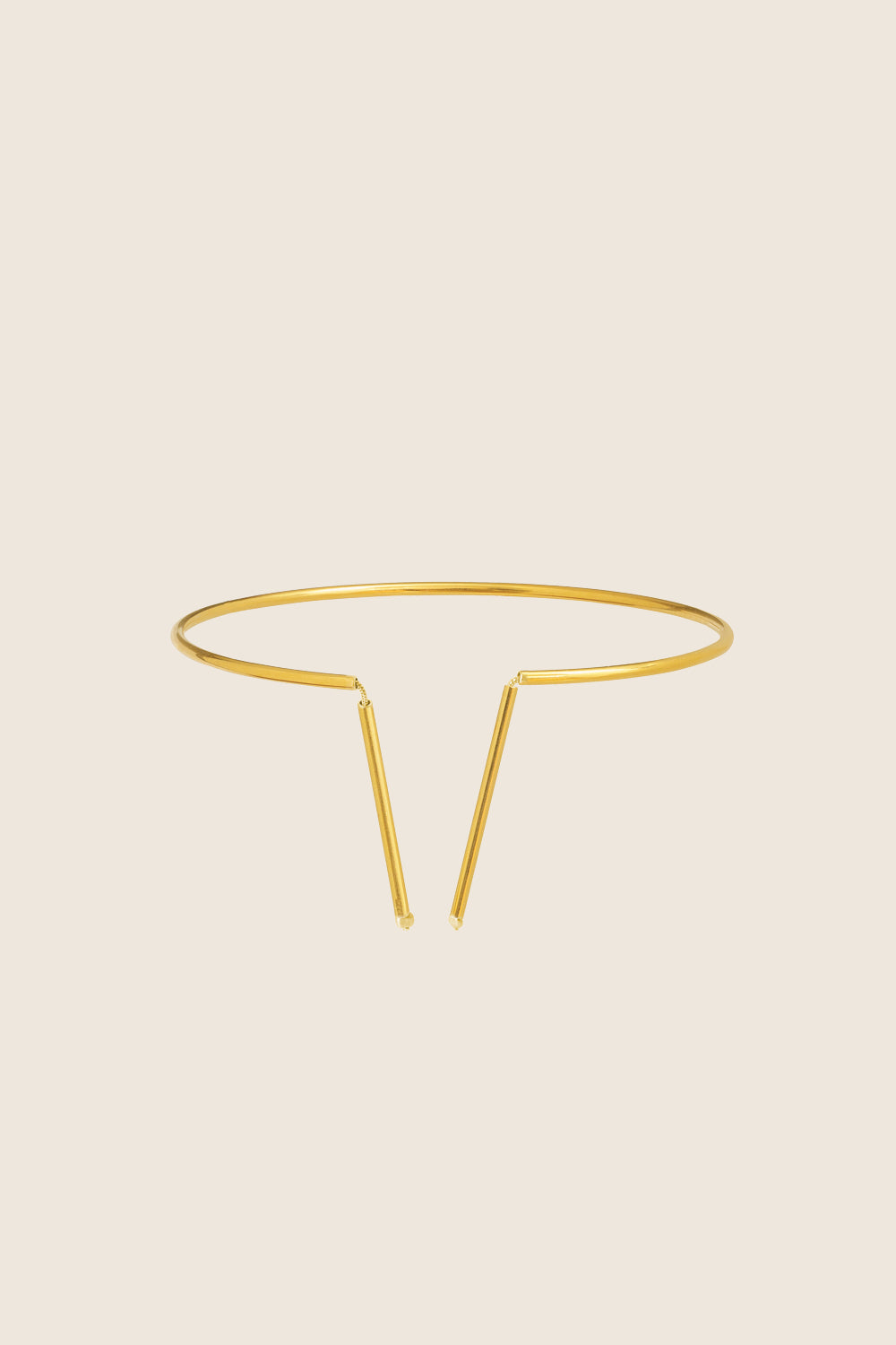 minimalistyczna bransoletka na nogę złocone srebro 925 VER polski design biżuteria UMIAR