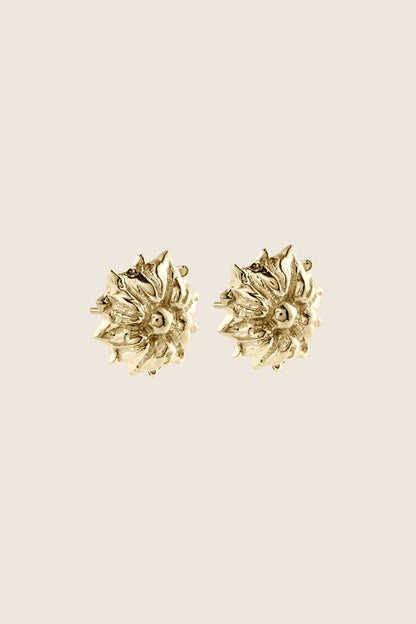 eleganckie kolczyki kwiaty złoto 585 BELLIS polska biżuteria UMIAR