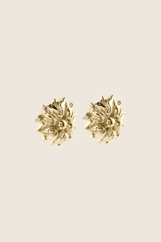eleganckie kolczyki kwiaty złoto 585 BELLIS polska biżuteria UMIAR