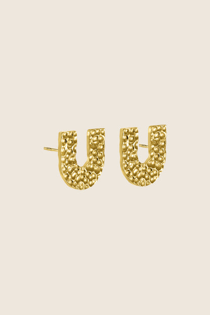 kolczyki U-U pozłacane srebro 925 polska biżuteria UMIAR
