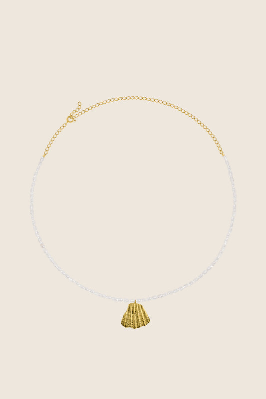 naszyjnik perły muszla ze złoconego srebra 925 BACCA II MARE biżuteria UMIAR