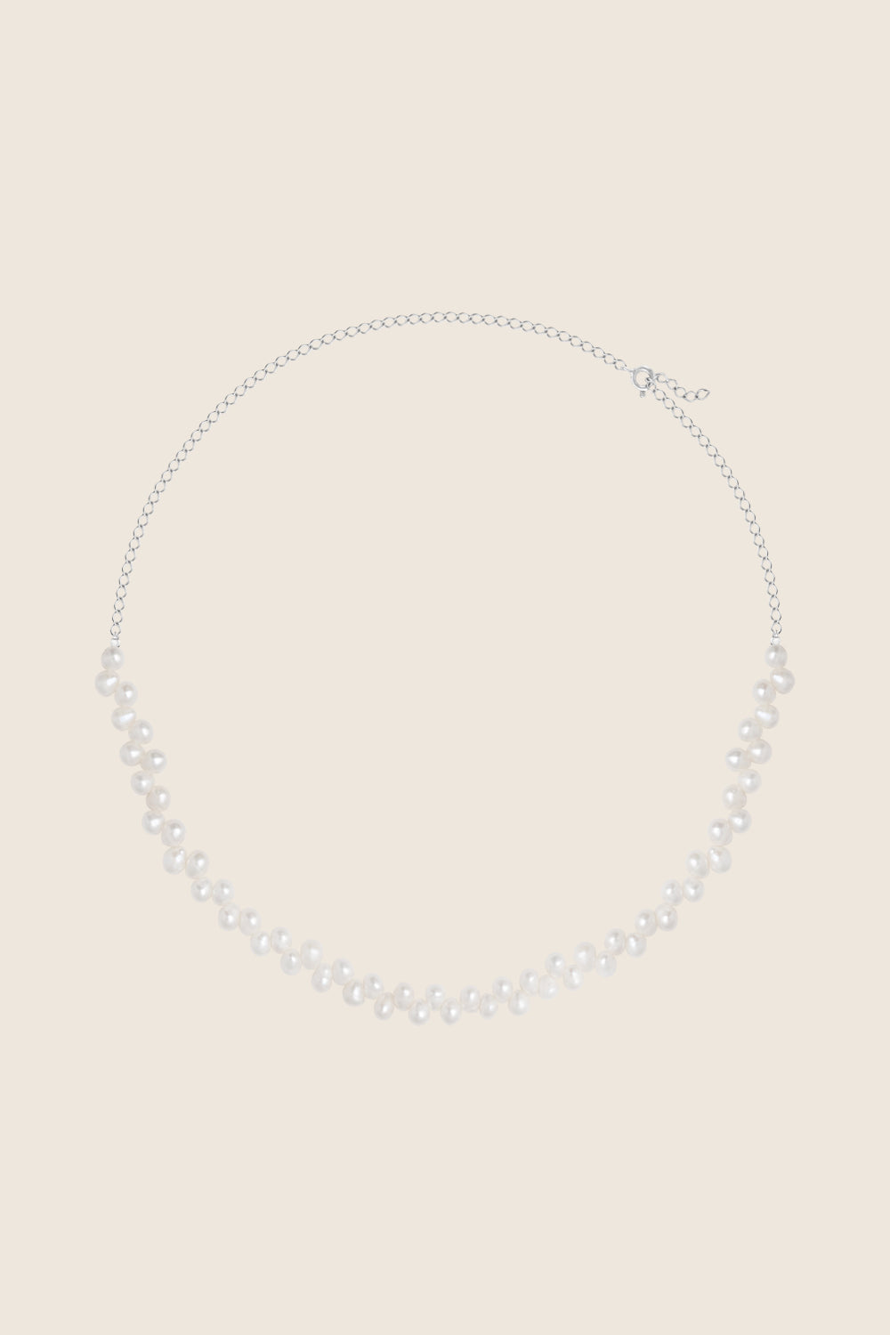 naszyjnik perły naturalne srebrny łańcuszek BACCA II biżuteria UMIAR