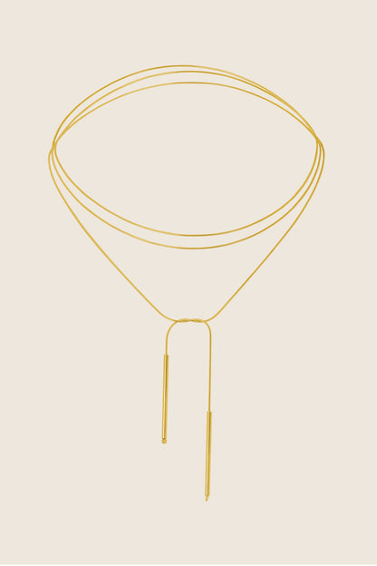 naszyjnik długi łańcuszek złocone srebro 925 LACA TOTUS biżuteria UMIAR