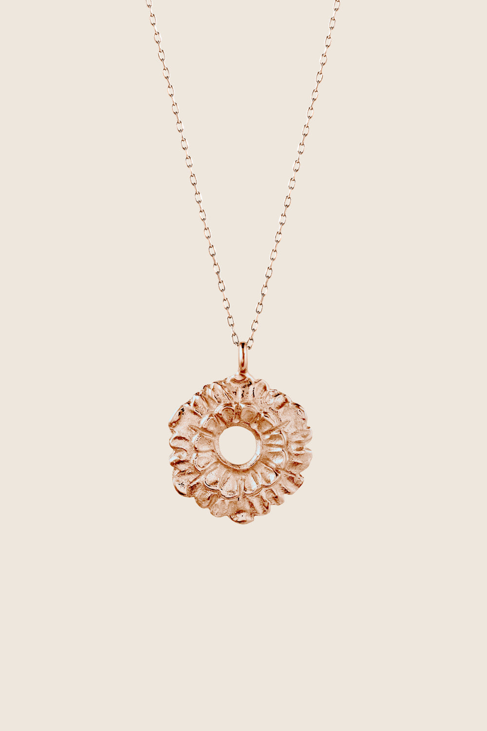 naszyjnik zawieszka kwiat różowe złoto 585 LATIA biżuteria artystyczna UMIAR