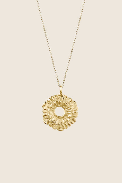naszyjnik kwiat złoto 585 LATIA biżuteria artystyczna dla niej UMIAR