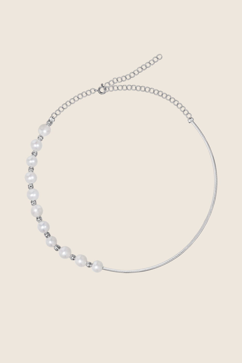 minimalistyczny naszyjnik perły srebro 925 LINEA polska marka UMIAR
