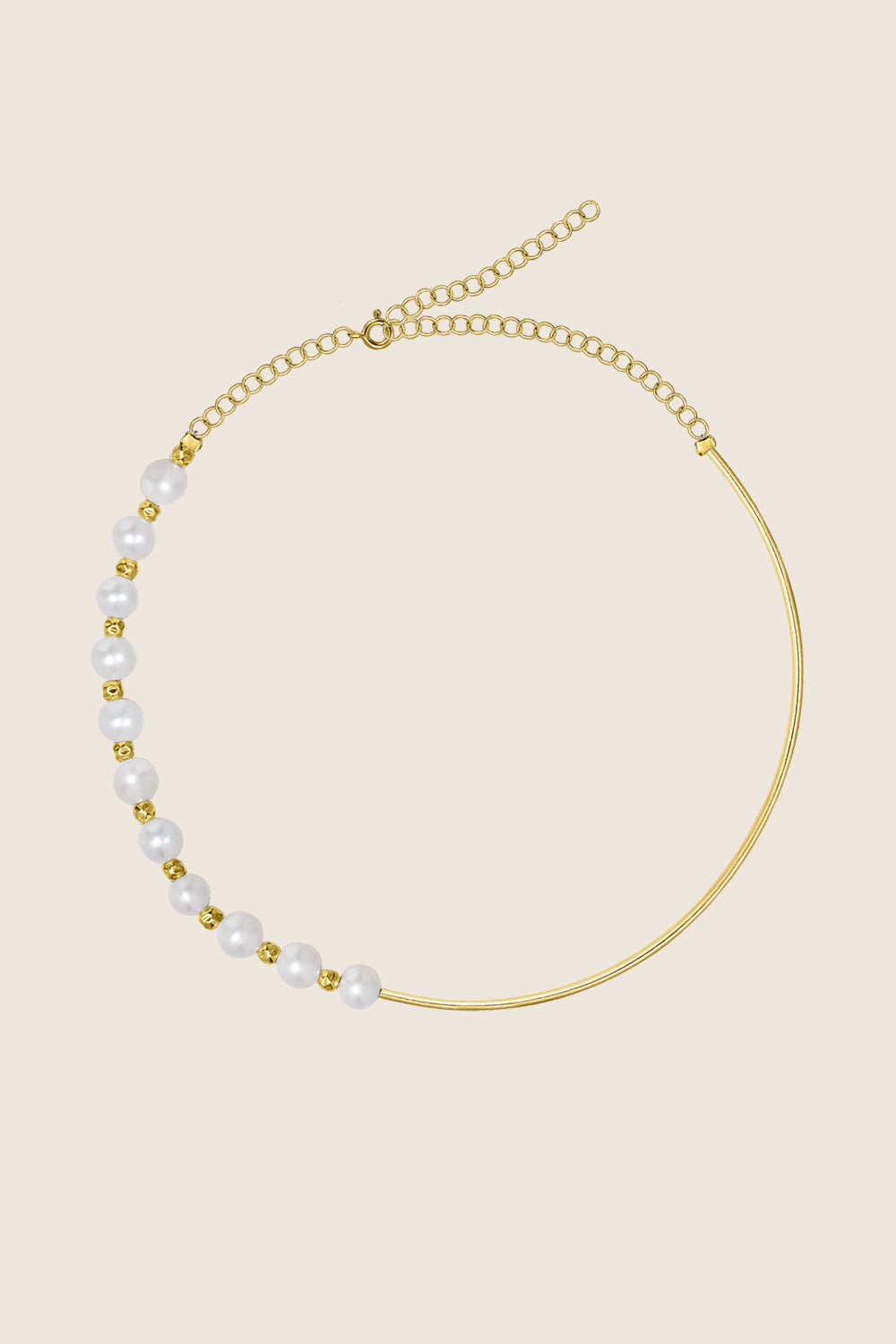 minimalistyczny naszyjnik perły złocone srebro 925 LINEA polska marka UMIAR