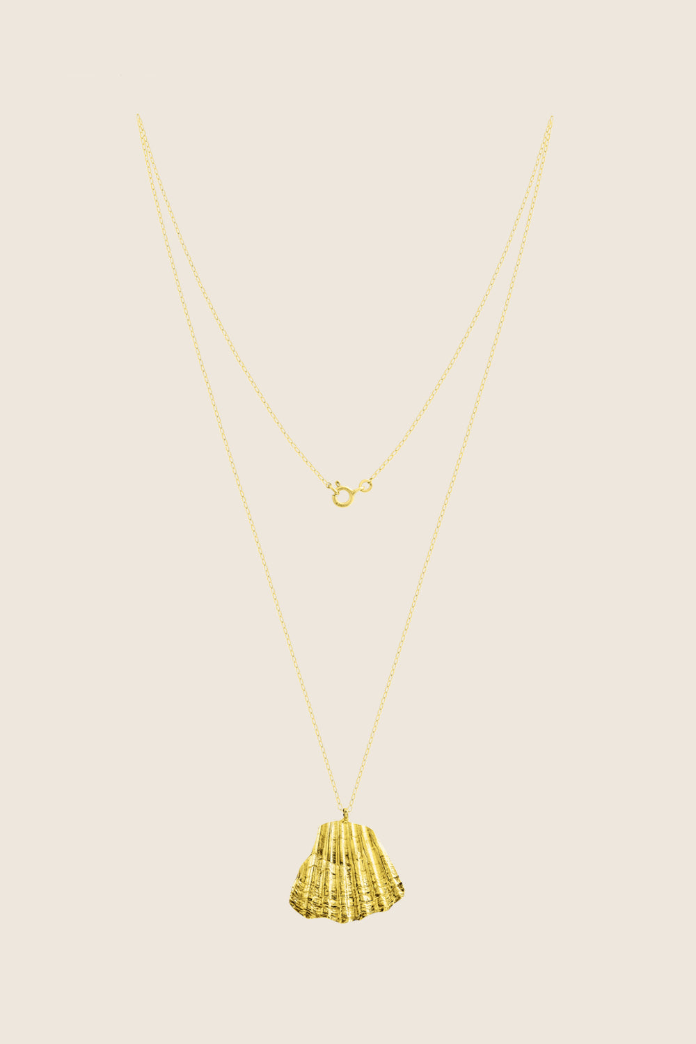 naszyjnik muszelka złocone srebro MARE II biżuteria na lato UMIAR