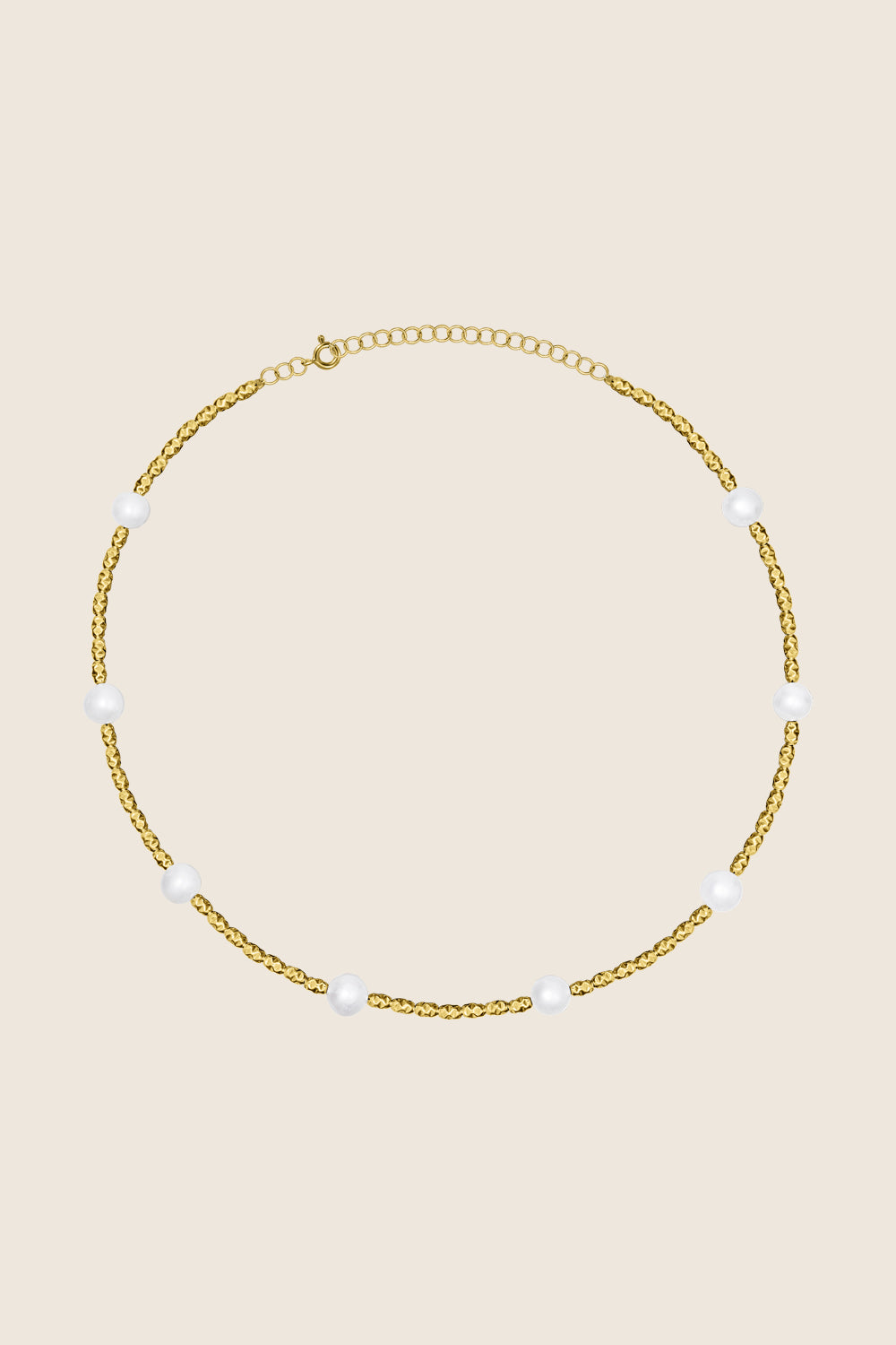 modny naszyjnik perły złocone koraliki ze srebra OLEA biżuteria UMIAR