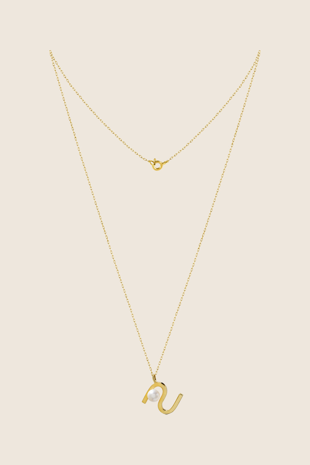 elegancki naszyjnik perła złocone srebro AU Alicja Werniewicz biżuteria UMIAR