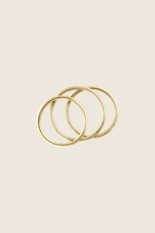 minimalistyczne obrączki złoto 585 PLURES zestaw biżuteria artystyczna UMIAR