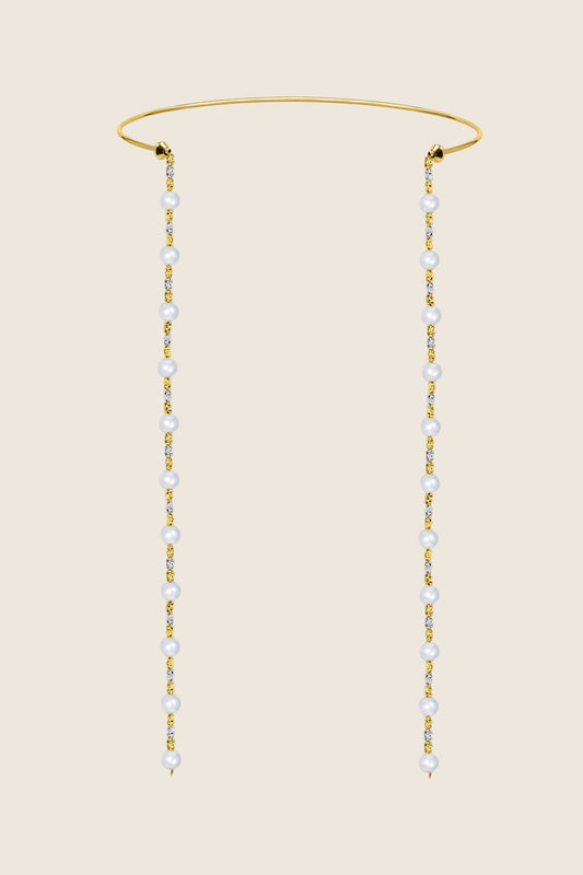 naszyjnik złocone srebro perły koraliki choker ORA CORDA biżuteria UMIAR