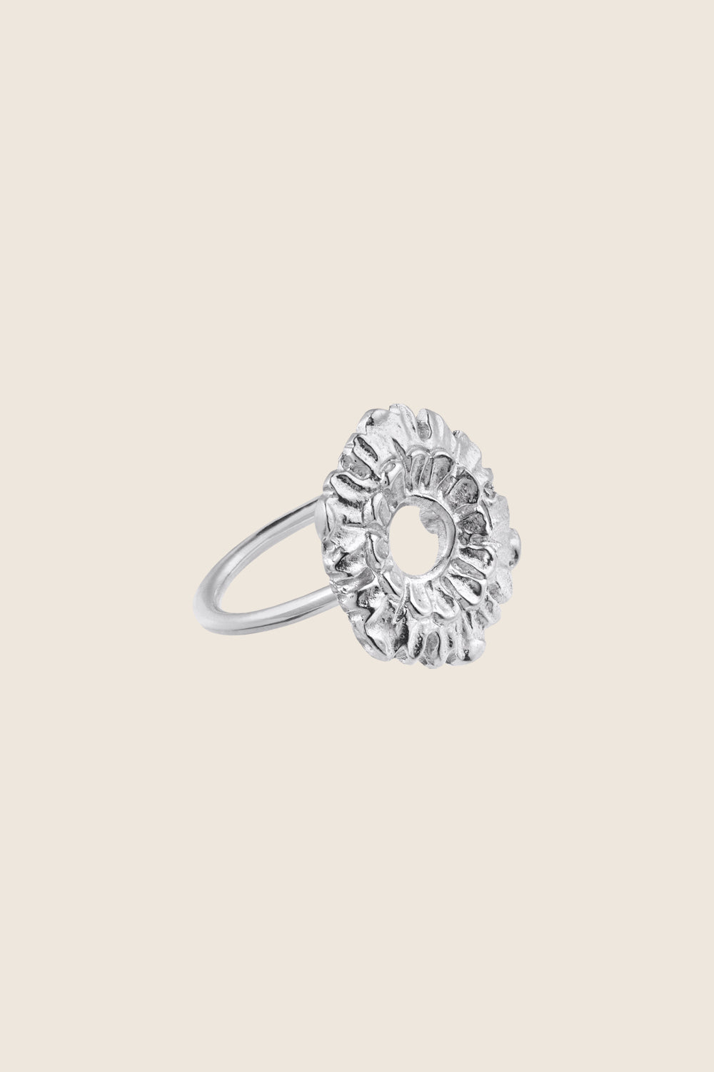 pierścionek kwiat srebro 925 LATIA biżuteria artystyczna vintage UMIAR