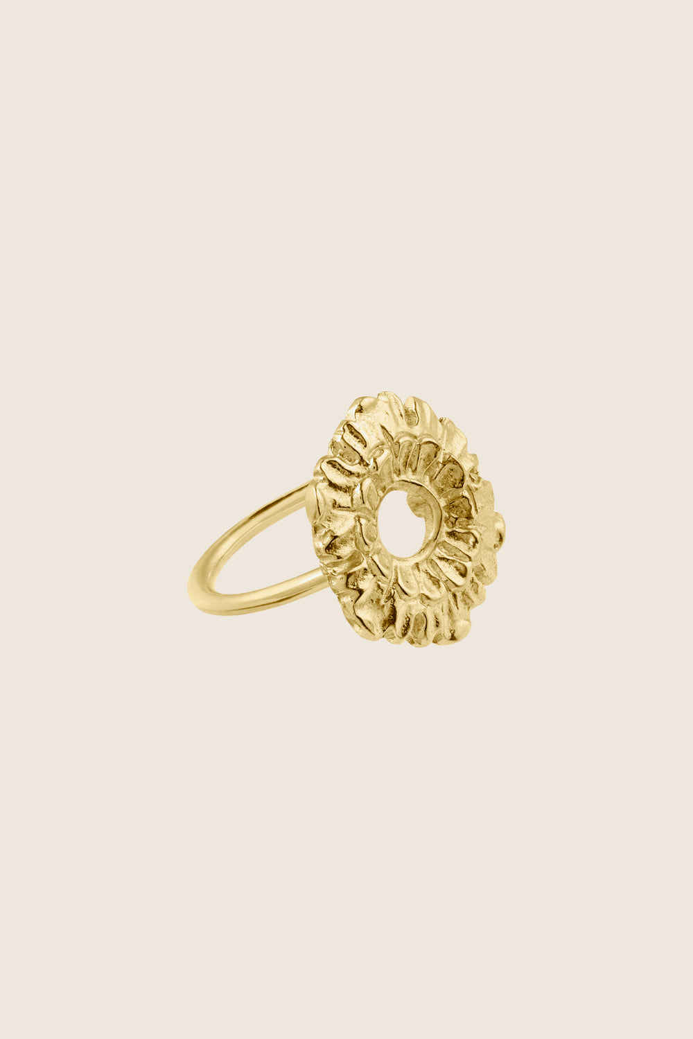 pierścionek kwiat złoto 585 LATIA biżuteria artystyczna UMIAR