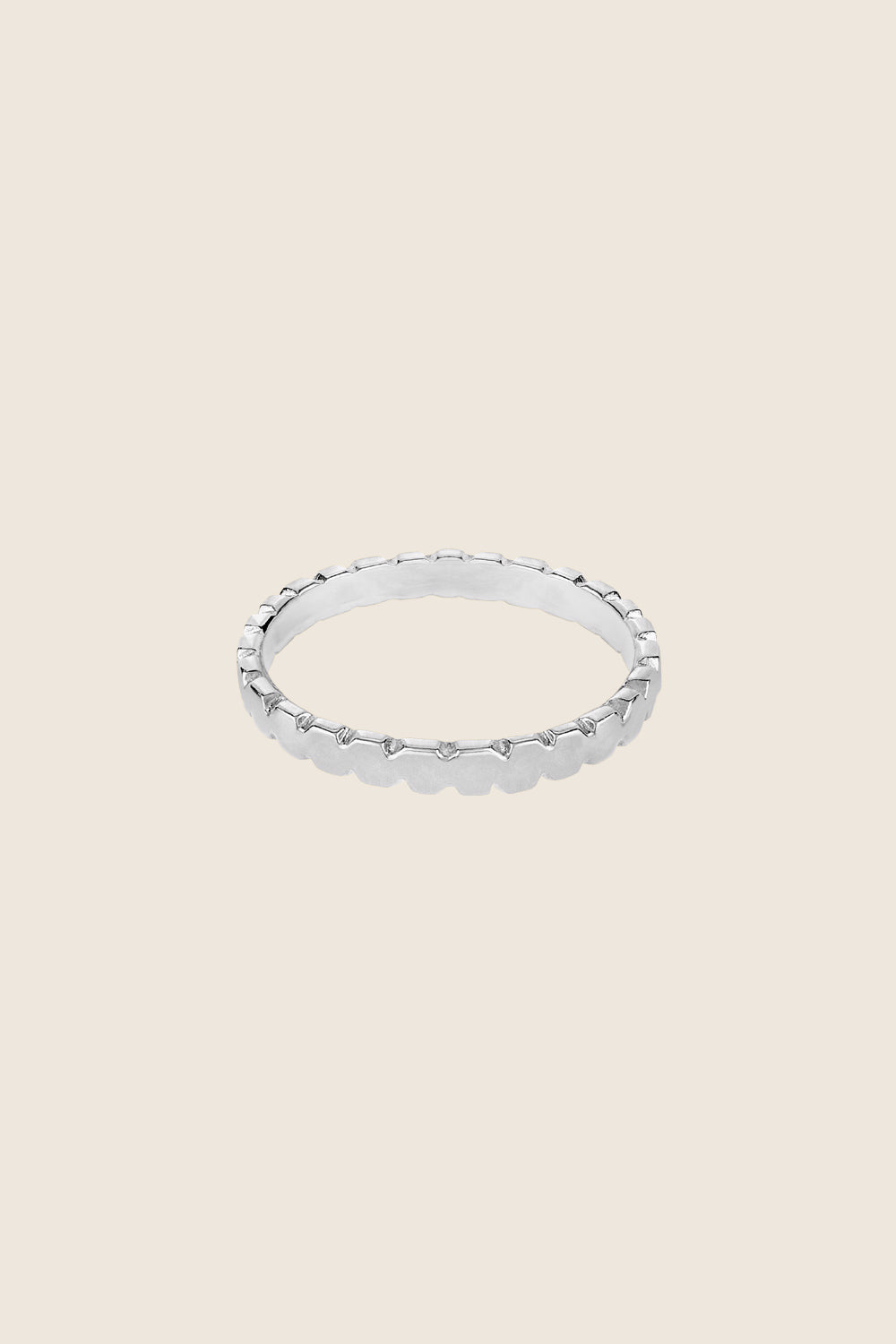 minimalistyczny pierścionek obrączka srebro 925 PREA polski design UMIAR