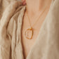 naszyjnik złocone srebro FEMINA ciało kobiety biżuteria dla niej UMIAR
