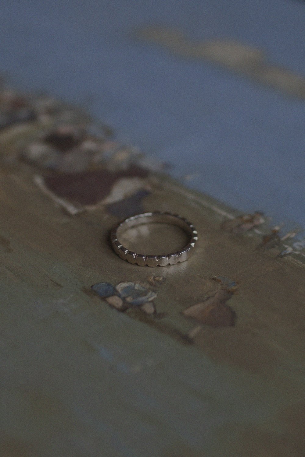 pierścionek obrączka PREA złocone srebro 925 biżuteria dla niego UMIAR