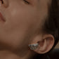 CORNU white earrings