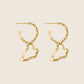 kolczyki koła z elementem ozdobnym złoto 585 DORSA wyspa Capri biżuteria UMIAR