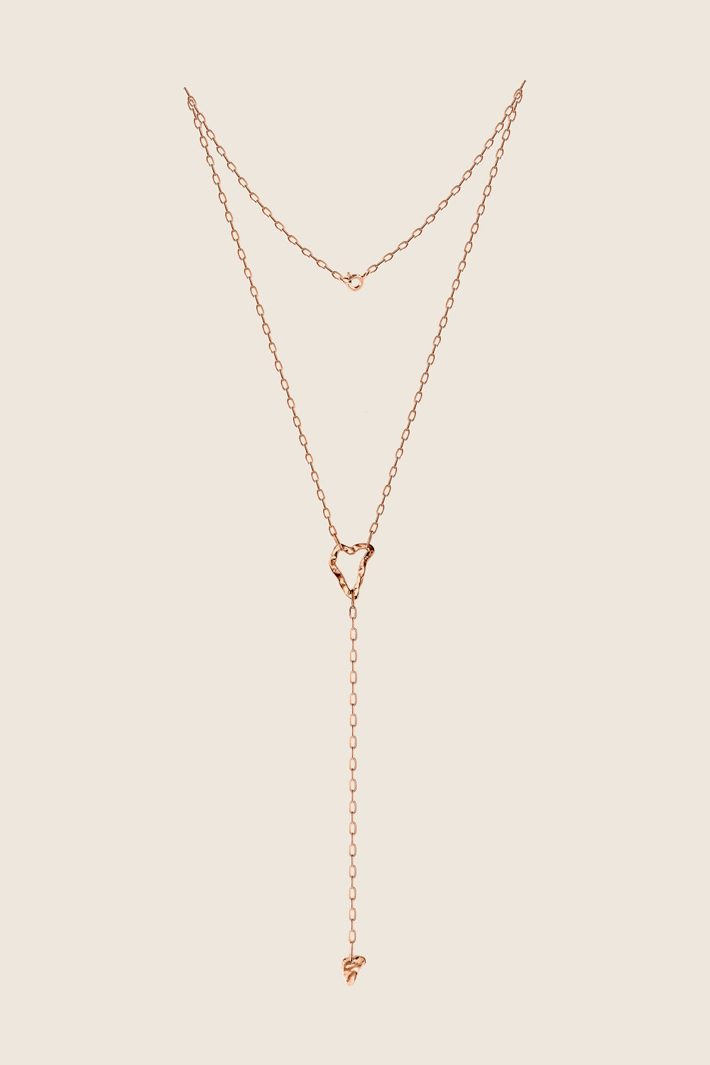 naszyjnik różowe złoto zawieszki na łańcuszku DORSA COLLA kolekcja Capri biżuteria UMIAR